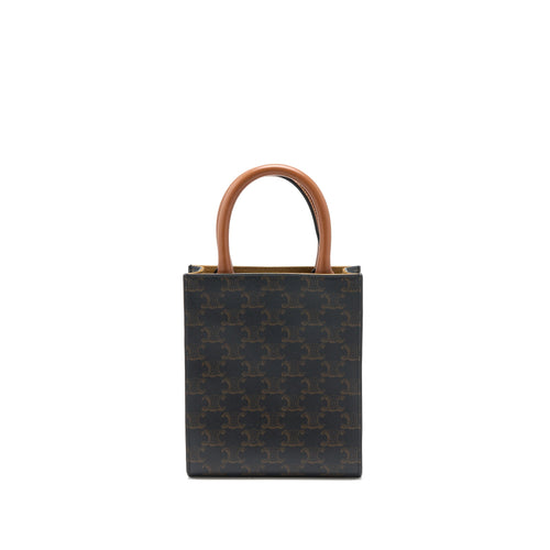 CELINE MINI VERTICAL CABAS TRIOMPHE CANVAS GHW