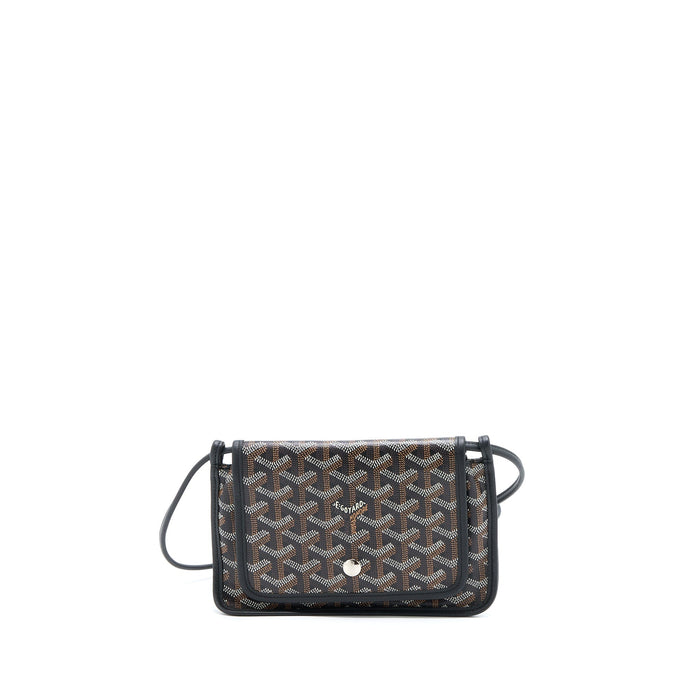 GOYARD PLUMET POCKET WALLET CANVAS BLACK SHW