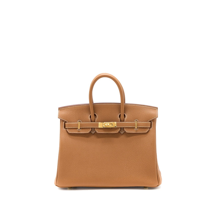 HERMES BIRKIN 25 TOGO GOLD WITH GHW
