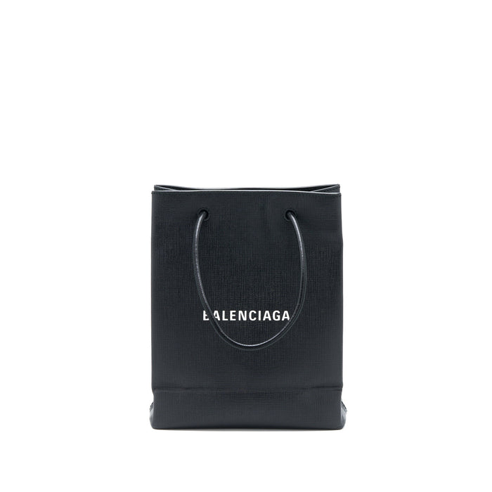 BALENCIAGA TOP HANDLE SHOPPING TOTE BAG CALFSKIN BLACK SHW