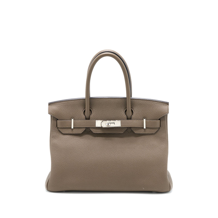 HERMES BIRKIN 30 TOGO 8F GRIS ETAIN SHW