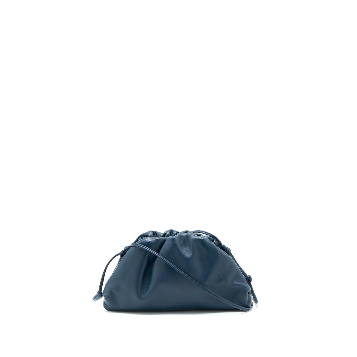 BOTTEGA VENETA MINI POUCH CALFSKIN DARK BLUE SHW