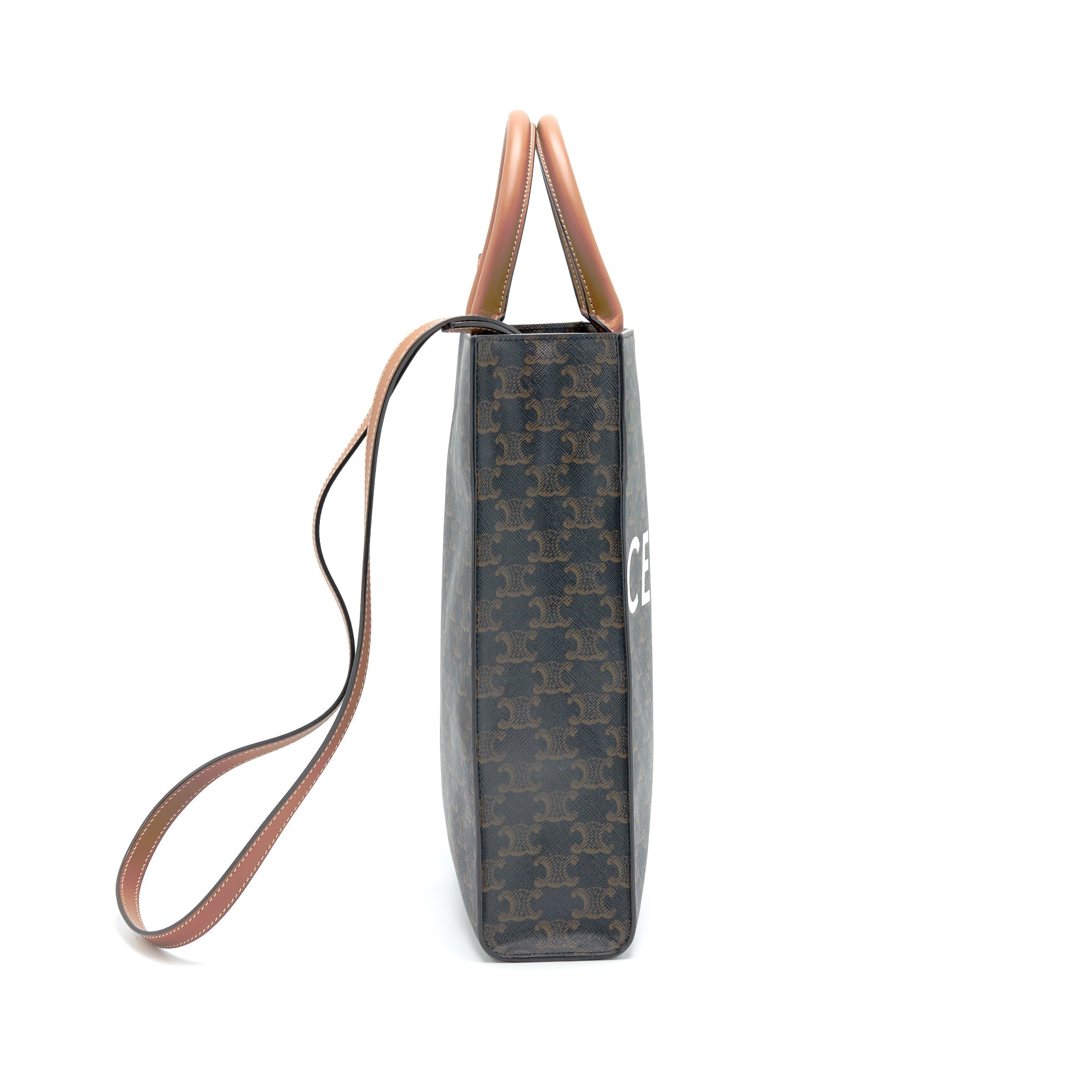 CELINE SMALL VERTICAL CABAS IN TRIOMPHE CANVAS