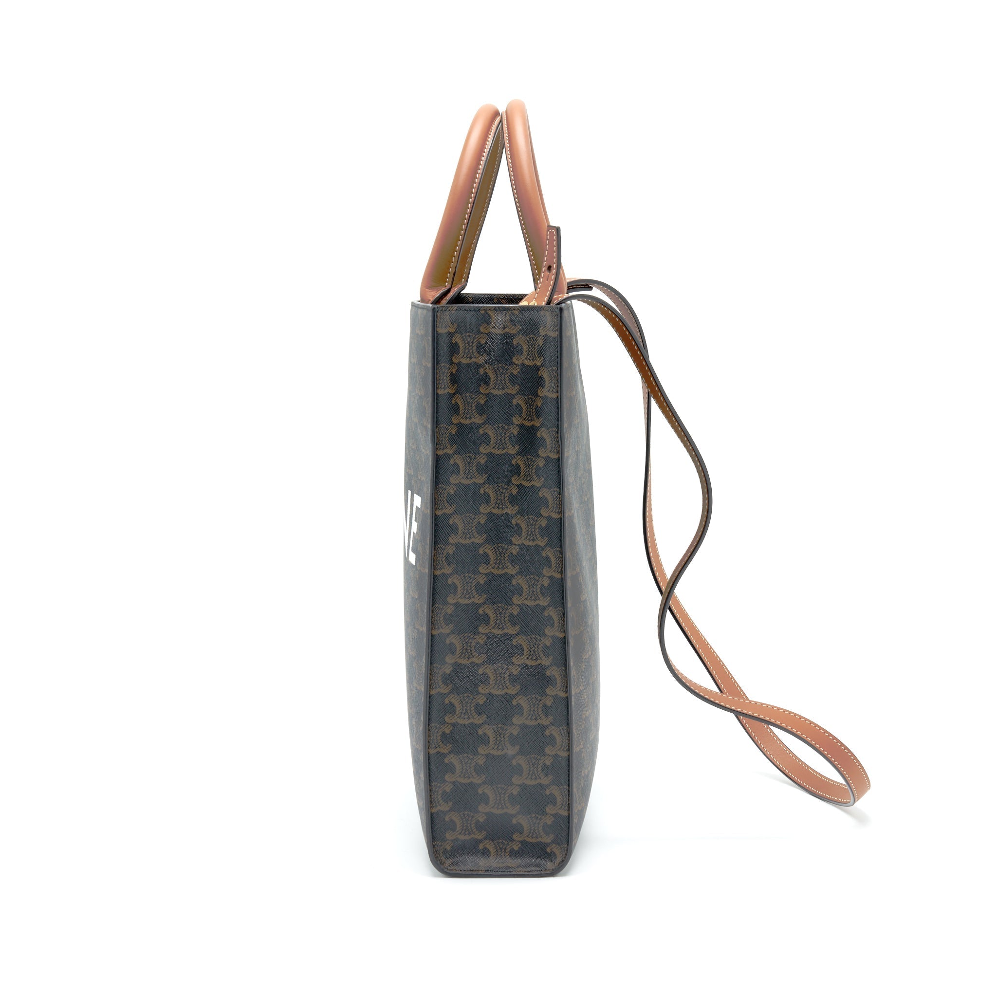 CELINE SMALL VERTICAL CABAS IN TRIOMPHE CANVAS