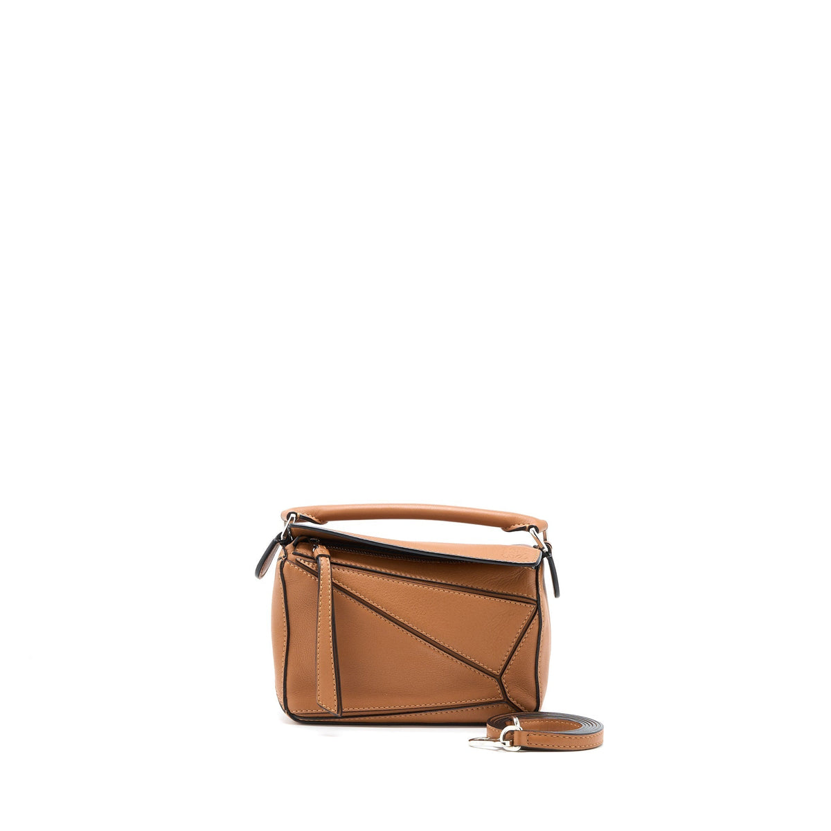 LOEWE MINI PUZZLE BAG CALFSKIN TAN SHW