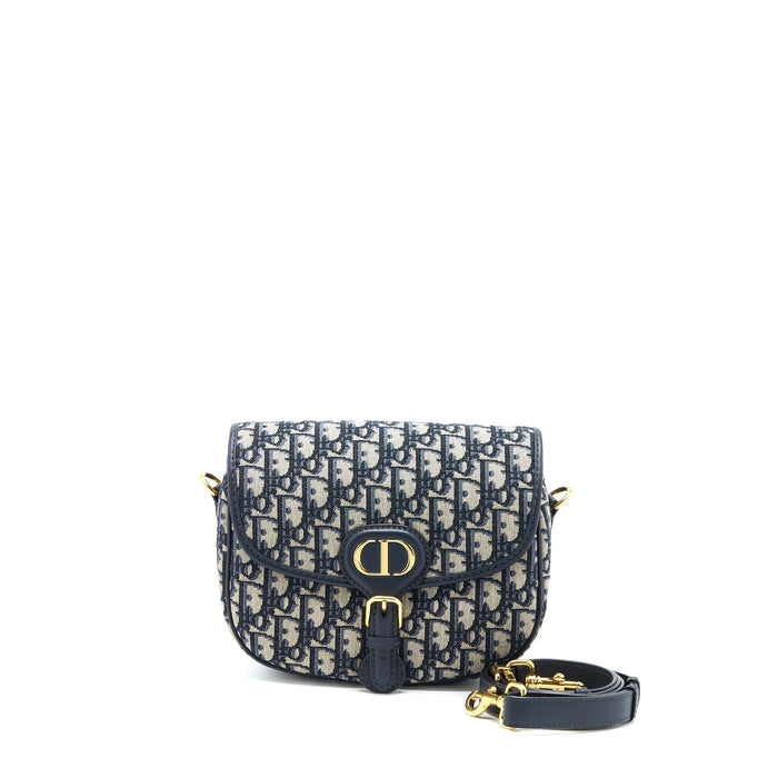 DIOR MEDIUM BOBBY BAG BLUE DIOR OBLIQUE JACQUARD GHW