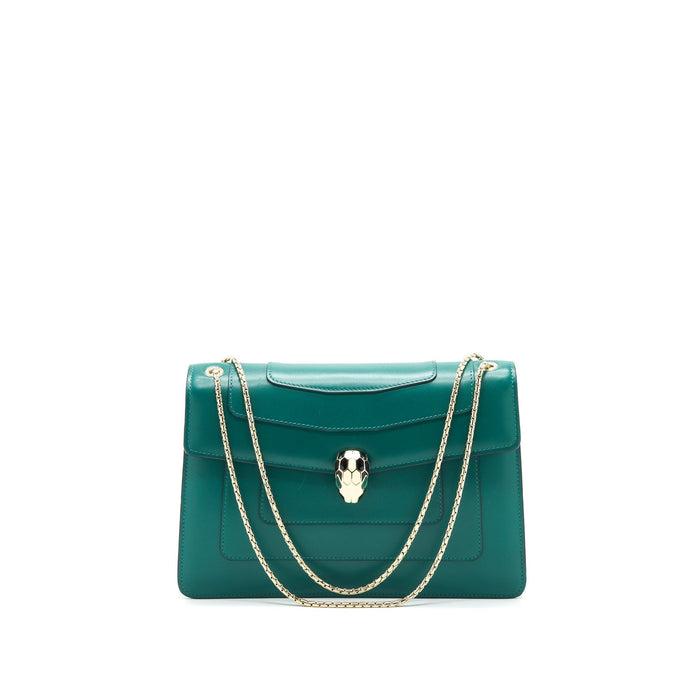 BVLGARI SERPENTI SHOULDER BAG GREEN