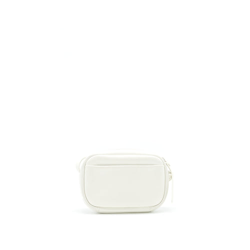 BALENCIAGA MINI CAMERA CROSSBODY BAG WHITE