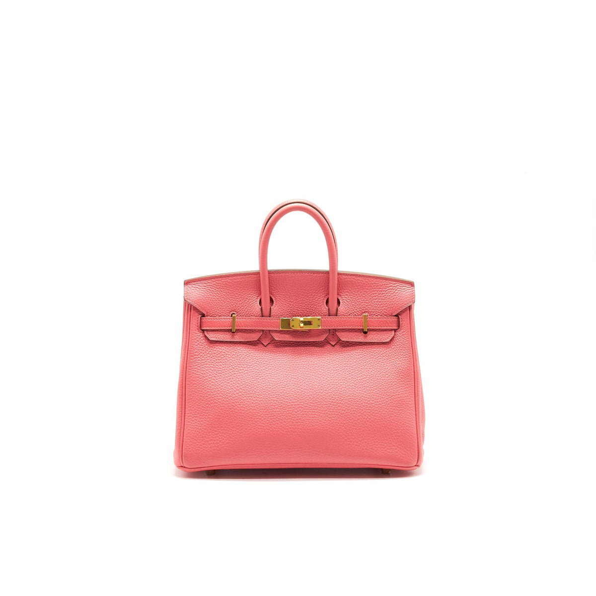 HERMES BIRKIN TOGO 25 ROSE LIPSTICK GHW