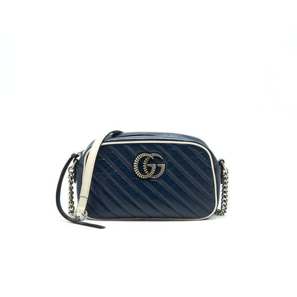 GUCCI SMALL GG MARMONT BAG NAVY