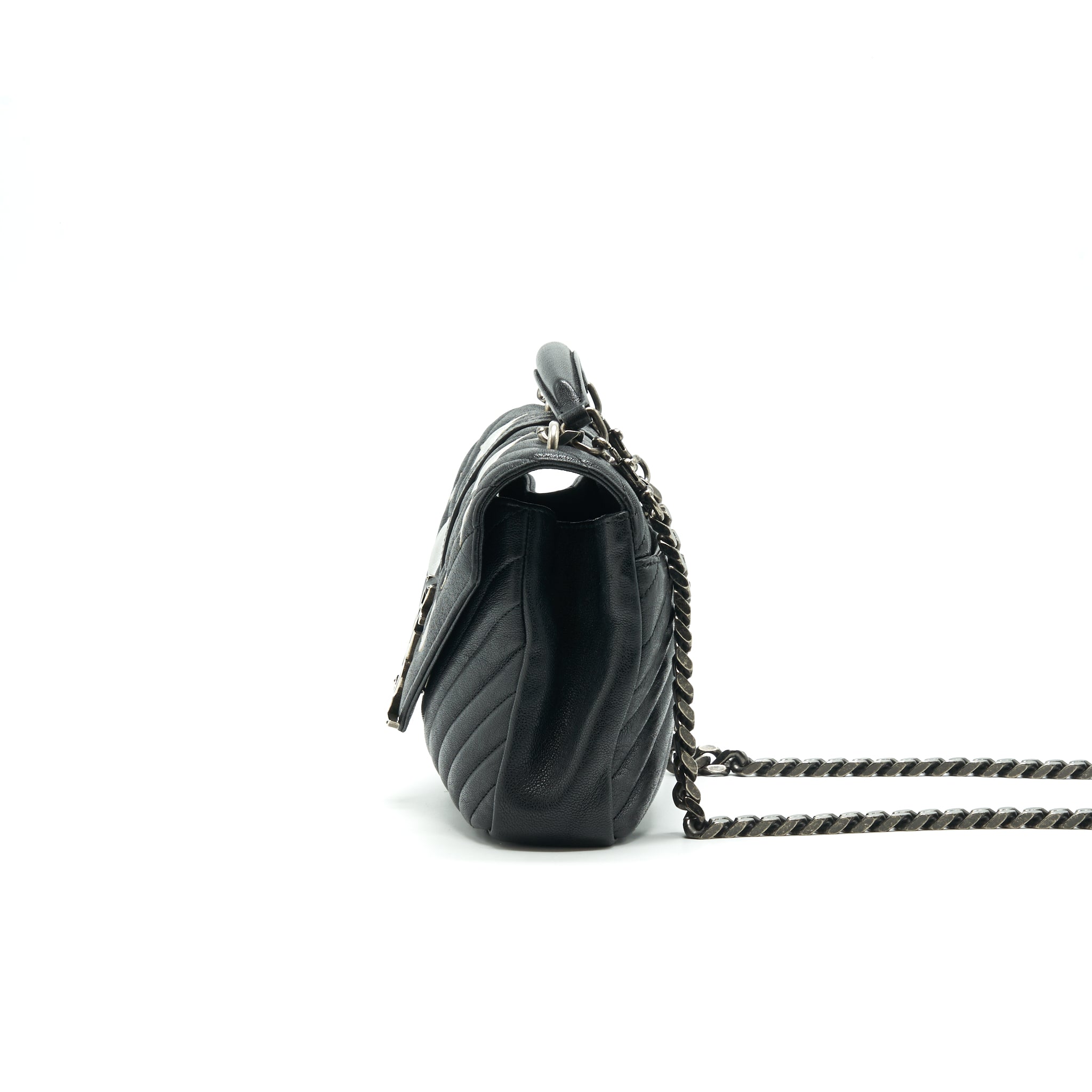 SAINT LAURENT / YSL CHEVRON MONOGRAM BAG LIMITED EDITION