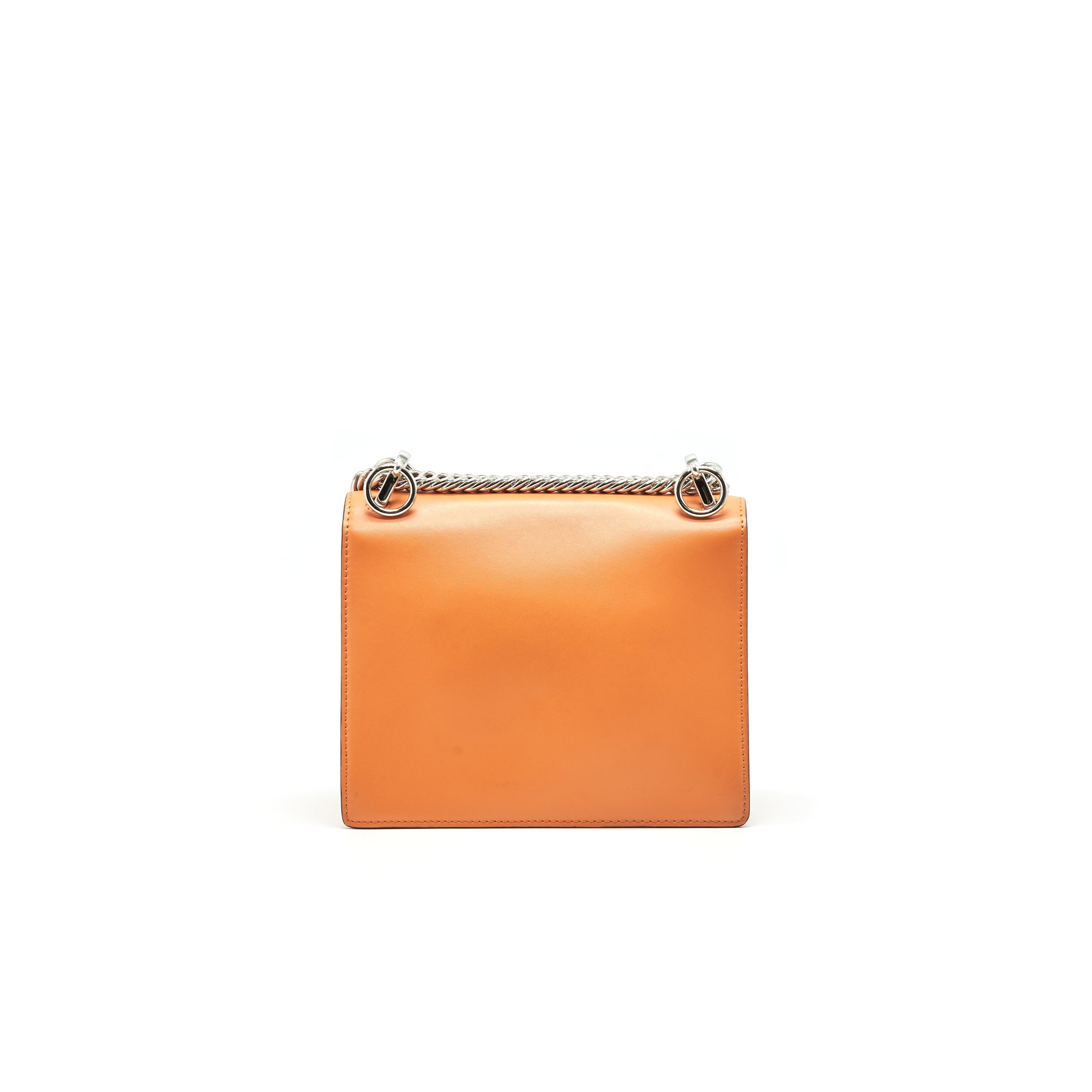 FENDI KAN I SMALL SHOULDER BAG ORANGE