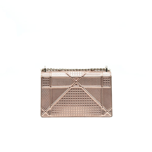 CHRISTIAN DIOR DIORAMA MEDIUM METALLIC PINK GOLD  SHW