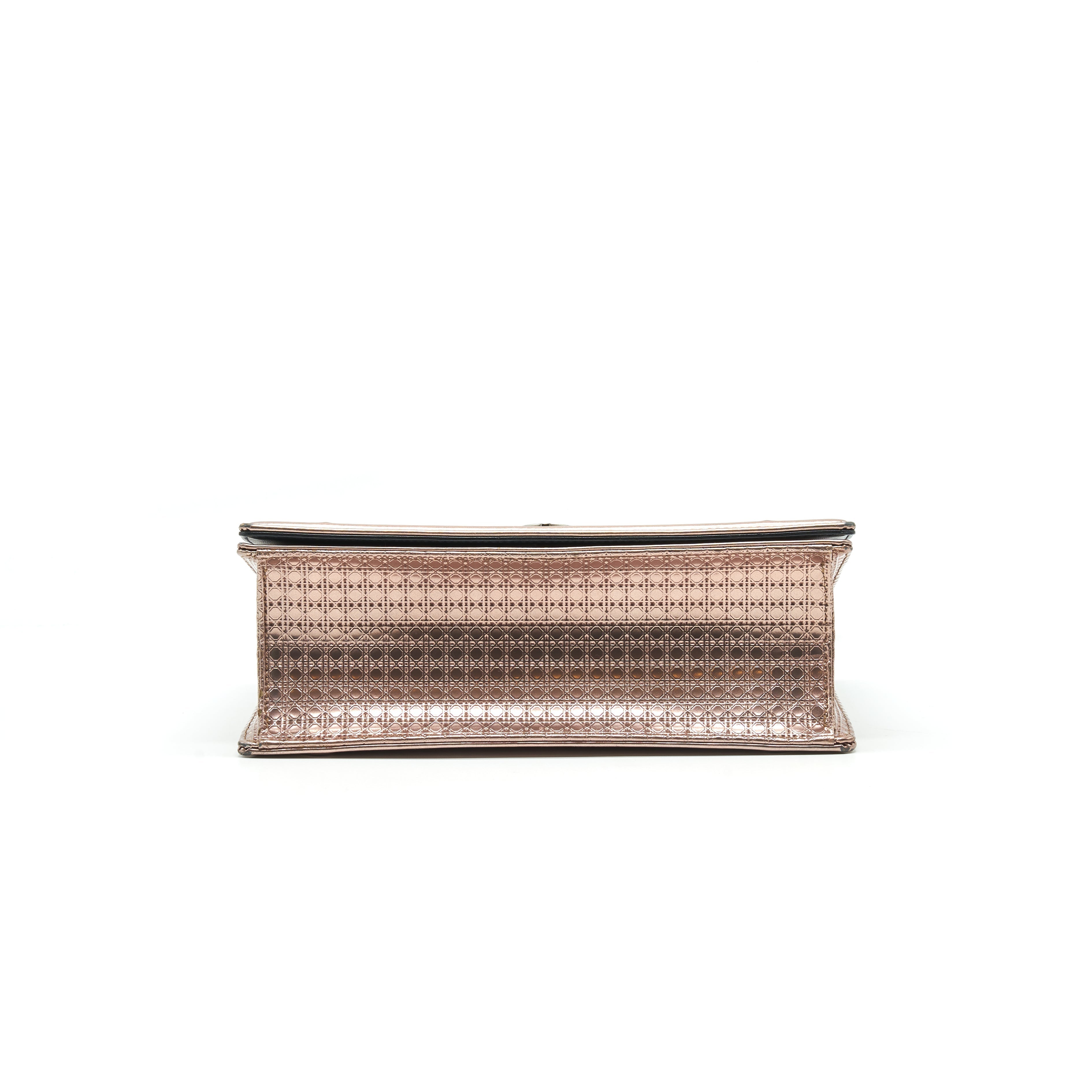 CHRISTIAN DIOR DIORAMA MEDIUM METALLIC PINK GOLD  SHW