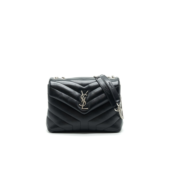SAINT LAURENT SMALL LOULOU BAG BLACK SHW