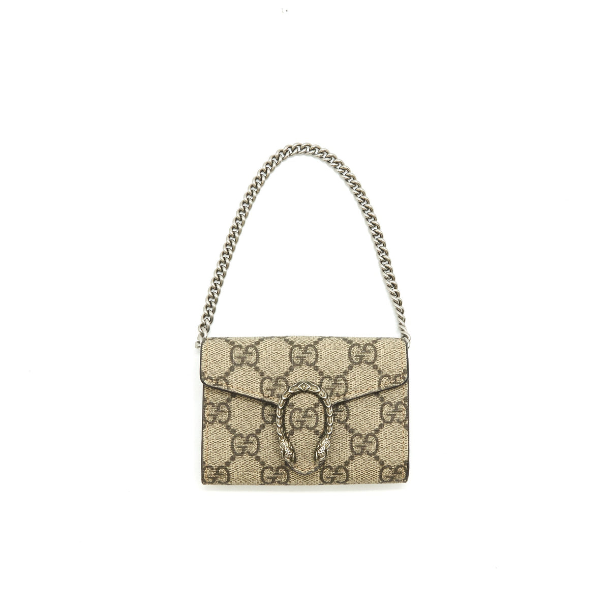 GUCCI DIONYSUS CARD HOLDER WITH CHAIN
