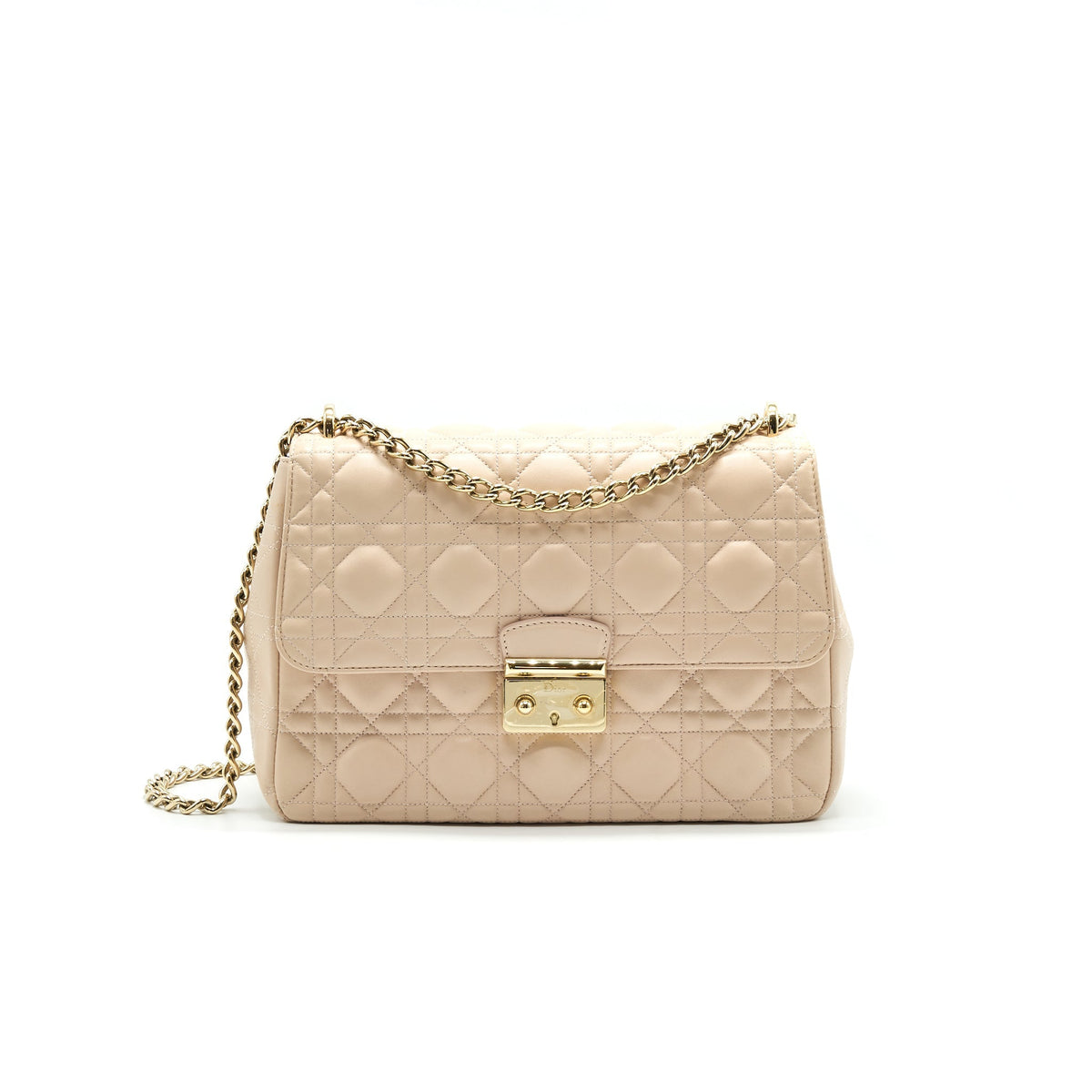 DIOR MISS DIOR MEDIUM FLAP BAG LIGHT PINK WITH LGHW