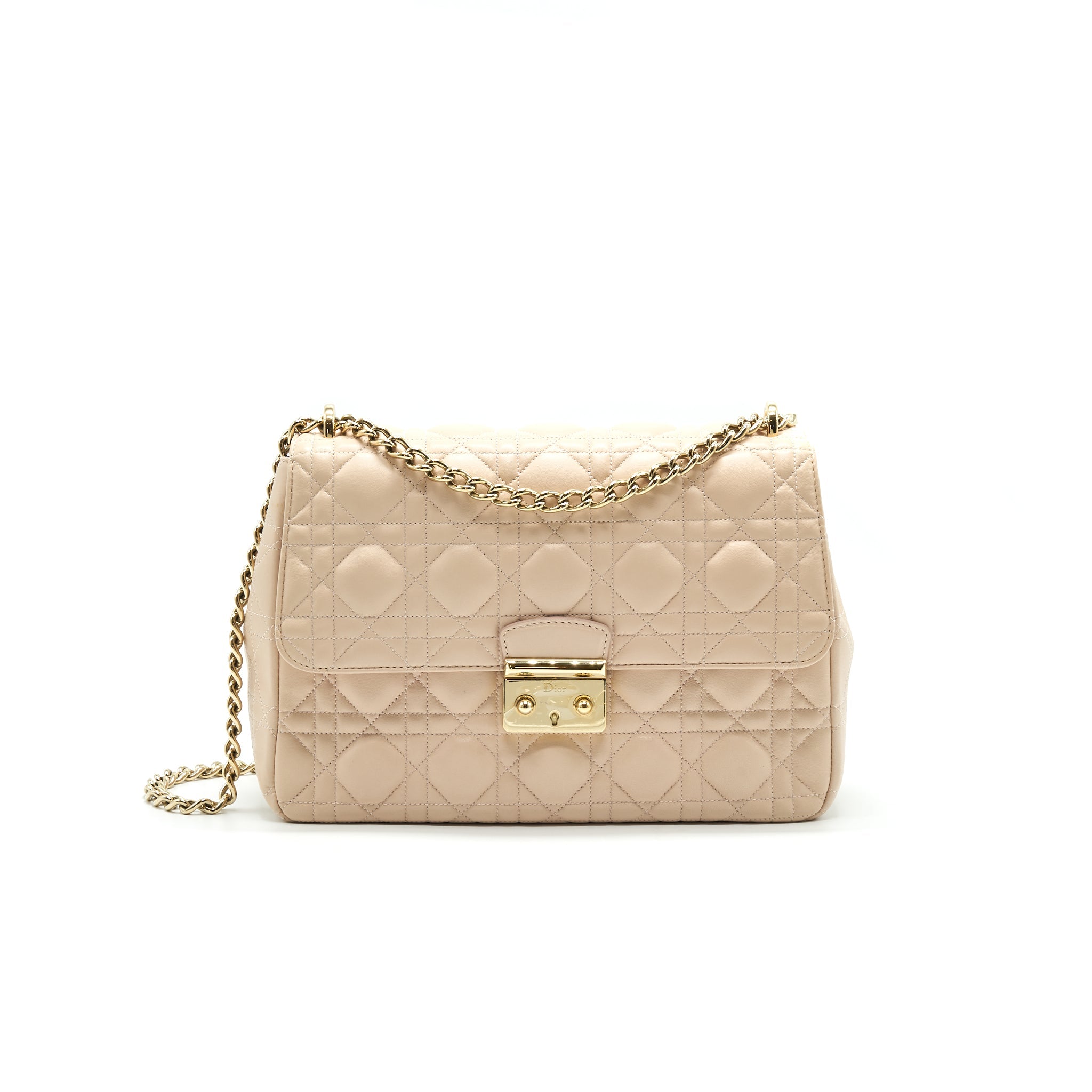 DIOR MISS DIOR MEDIUM FLAP BAG LIGHT PINK WITH LGHW