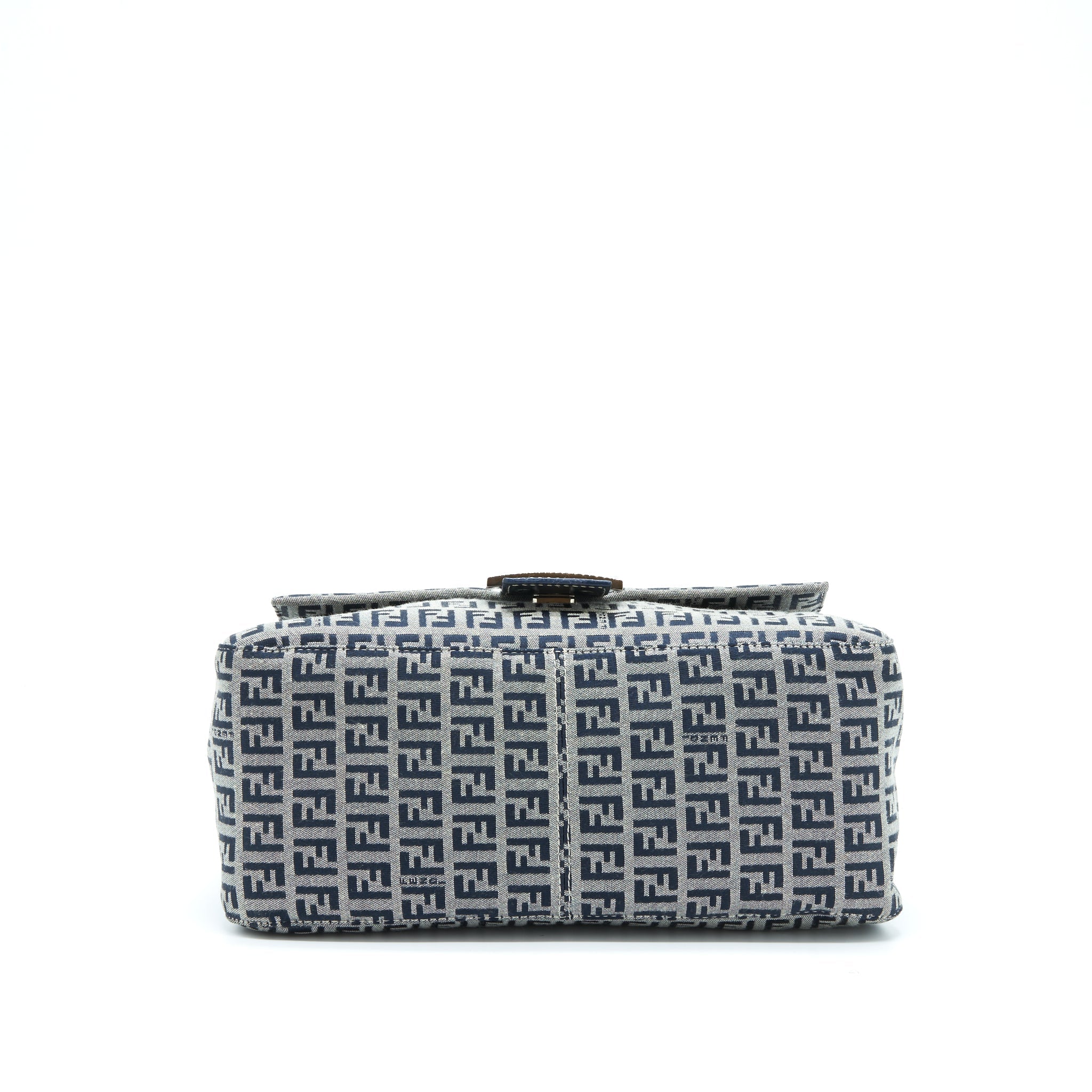 FENDI VINTAGE BAGUETTE SHOULD BAG FABRIC BLACK/GREY SHW