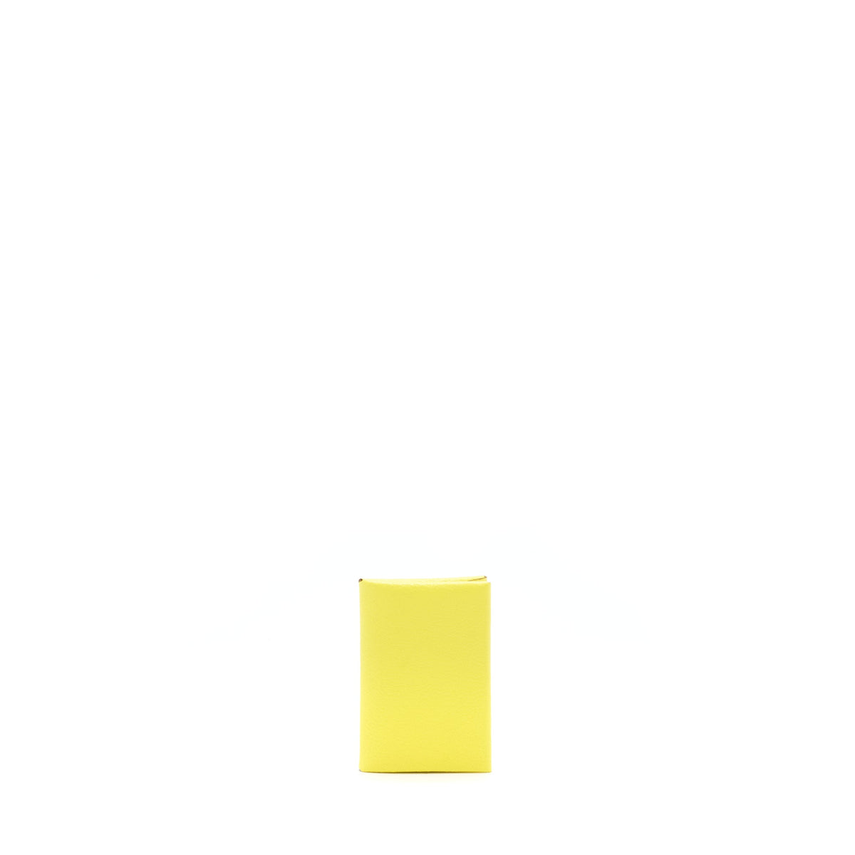HERMES CALVI DUO CARD HOLDER CHÈVRE MYSORE JAYNE CITRON SHW