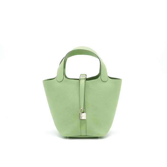 HERMES PICOTIN18 VERT CRIQUET SHW