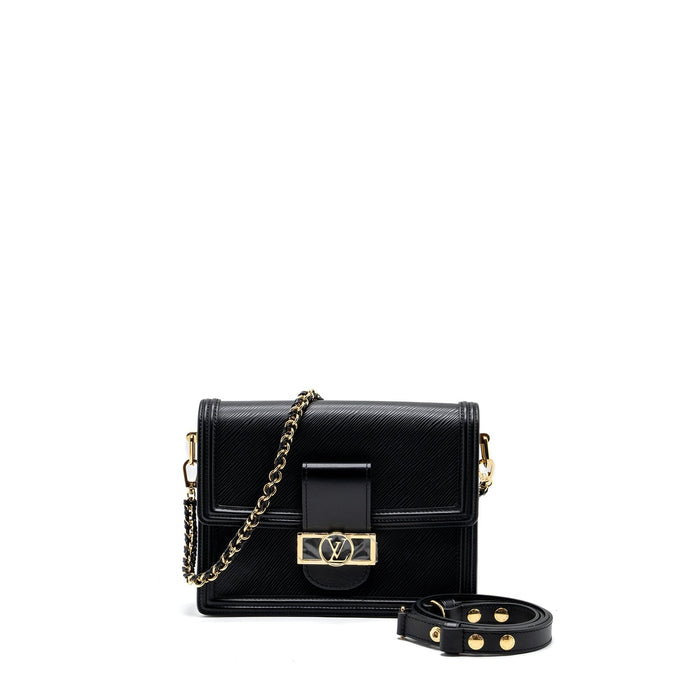 LOUIS VUITTON DAUPHINE MM EPI BLACK GHW (NEW VERSION)