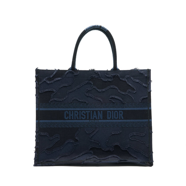 CHRISTIAN DIOR DIOR BOOK TOTE DENIM BLUE